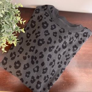 Old Navy Leopard Tunic Sweatshirt